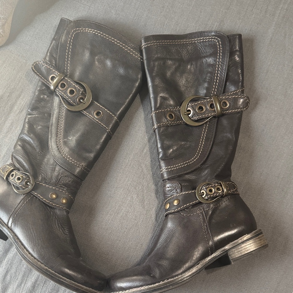 Eric Michael Dark Leather Footwear